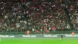 Rooney record breaking goal live at Wembley