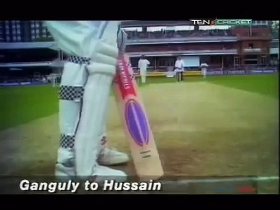 Saurav Ganguly   First wicket in test cricket on debut   India v England at Lords 1996