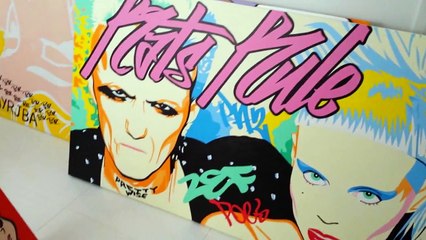 Die Antwoord "Rats Rule" Graffiti Pop Art Painting by PAZ