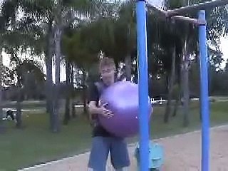 The Greatest Gym Ball Hit EVER!