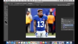 Sports Edit tutorial on Photoshop CC of Odell Beckam Jr and Dez Bryant