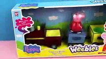 Peppa Pig weebles Pull Along Wobbily Train Play Doh Episode toys