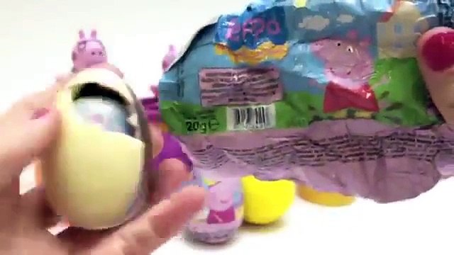 Peppa Pig Surprise Eggs Peppa Play Doh Eggs Huevos Sorpresa Easter Eggs Chocolate Peppa Pig Toys