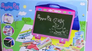 Peppa Pig Table Top Easel Chalkboard DIY Coloring Drawing Peppa Pig Toys