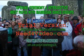 Opening Ceremony and Interjuctice West Papua with Mambesak Dance Groups By Benny Wenda