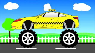 Taxi Truck - Monster Trucks For Children - Video for Kids