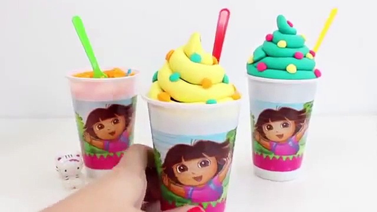 Play Doh Ice Creams Dora The Explorer Surprise Ice Creams Helados Dora