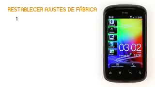 Tutorial HTC Explorer Reinicio ajustes de fábrica - Jazztel