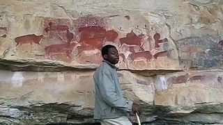 South Africa - Bushmen's Painting at Drakensberg