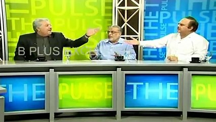 Pakistani Politicians Live Real Fight And Broken The Glass On B Plus News