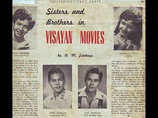 Elsa Corazon - Visayan Actress - Philippines 1950's