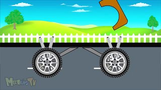 Orange truck - Monster Trucks For Children - Video for Kids