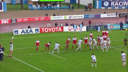 TOP 14 - Racing 92 - Grenoble : 23-14 - ESSAI Xavier CHAUVEAU (RAC) - Saison 2015/2016