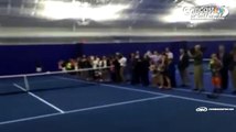 Funny Donald Trump tries to return serve from Serena Williams