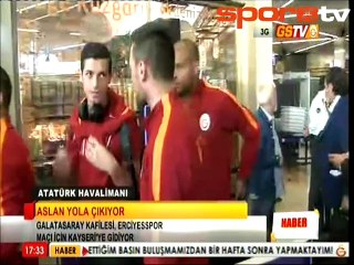 Galatasaray kafilesi Kayseri'ye hareket etti!