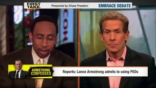 Skip Bayless and Stephen A Smith on Lance Armstrong Admits To Using PEDs - ESPN First Take