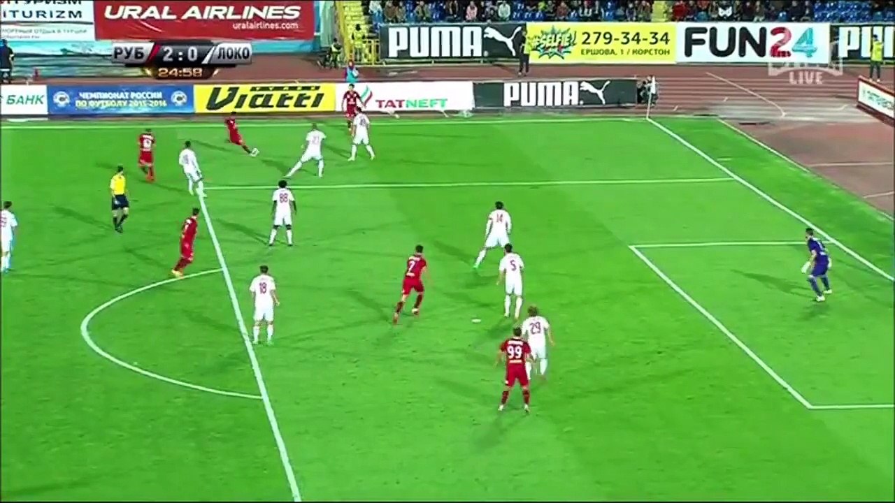 Rubin Kazan vs Lokomotiv M 3-1 Highlight and all goals 12/9/2015 Russia Premier Liga Aleksandr Samedov Goal