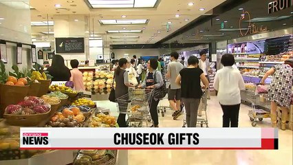 Korean retailers offer up discounted gifts for Chuseok