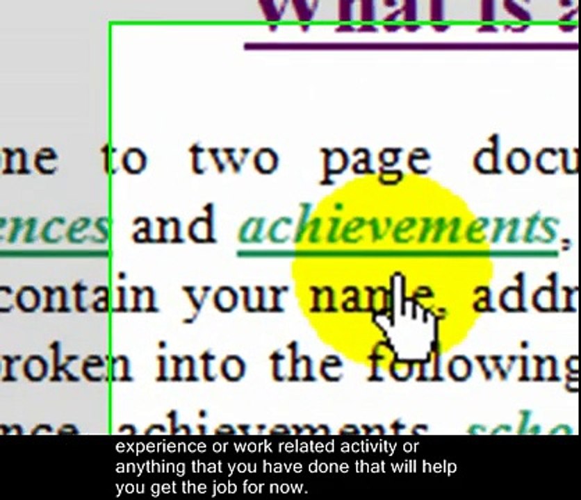 What is a Resume? Free English Video - Learn about Resume Building