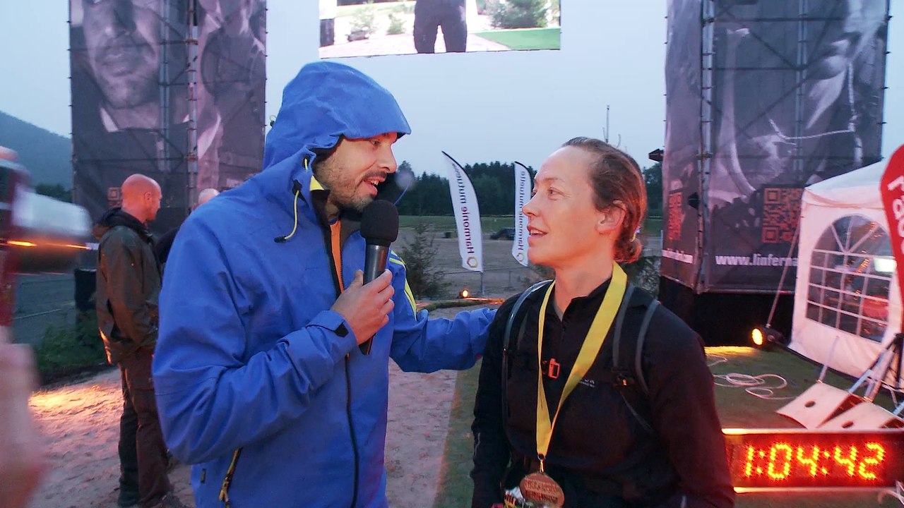 L'Infernal Trail des Vosges 2015 - 160 : arrivée de la première femme