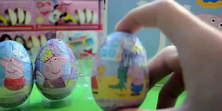 3 Huevos Kinder de Pepa la Cerdita en Español 2015 - Juguetes de Peppa Pig en Español