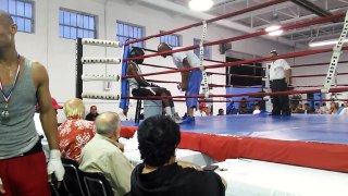 Andre Murray Jr (white shirt) boxing in Detroit