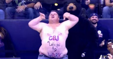 This NHL Fan Definitely Knows How To Shake It Off, And His Dance With The Bear Is Pretty Dirty