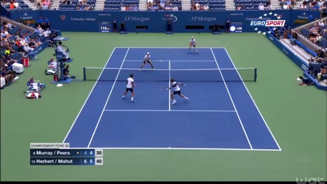 L'incroyable balle de match pour le titre de Nicolas Mahut et Pierre-Hugues Herbert | US Open 2015