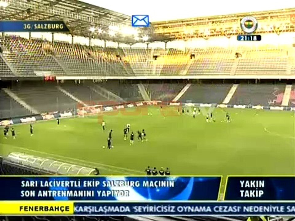 F.Bahçe Salzburg maçının son antrenmanını yaptı