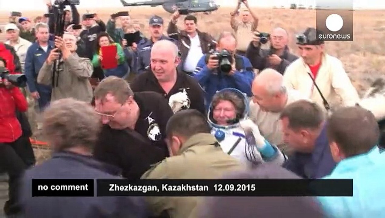 Soyuz lands safely in Kazakhstan