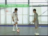 【サッカー/フットサル】軸足浮かし→シャペウ