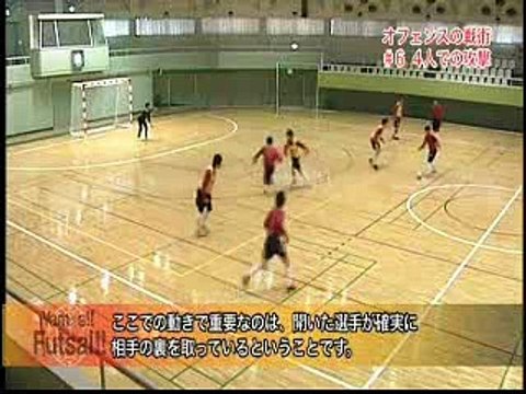 【サッカー/フットサル】オフェンスの戦術 4人での攻撃