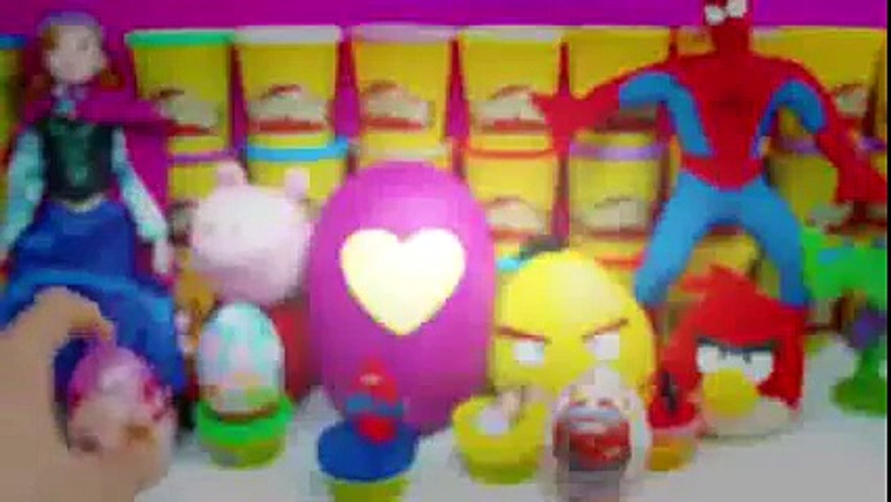 peppa pig cars 2 kinder surprise eggs violetta 3 play doh mickey mouse disney sofia