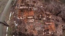 Разрушенная Степановка после боев съемка с беспилотника [Full Episode]