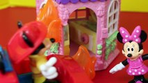 Mickey Mouse Firehouse DisneyCarToys Peppa Pig House Fire, Minnie Mouse, Disney Princess Rapunzel