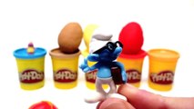 Play doh surprise eggs toys Peppa Pig Minnie Mouse Dora the explorer The Smurfts