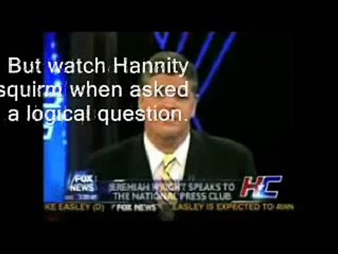 Sean Hannity Squirms