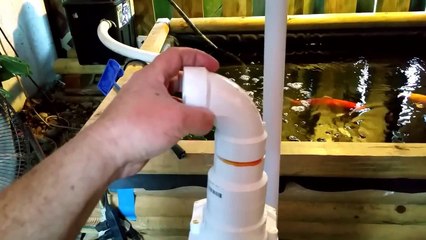 DIY gravel filter koi pond video #1
