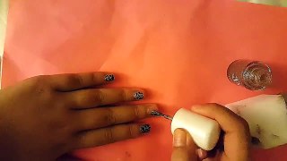 Cheetah print nail art tutorial