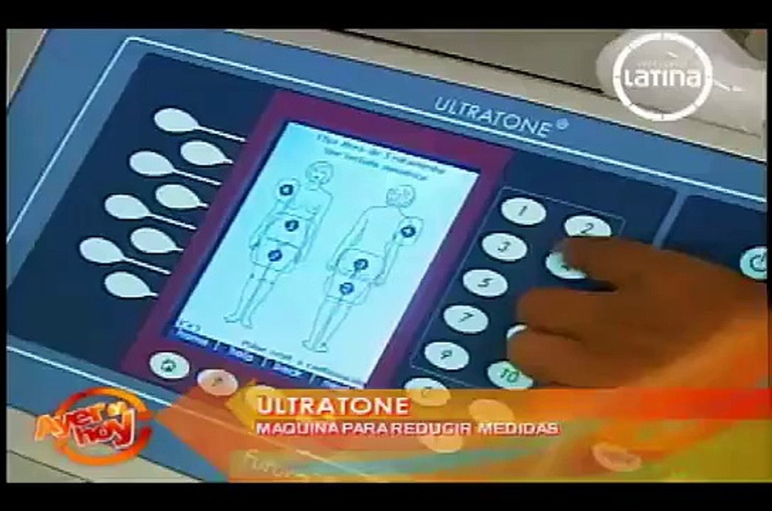 DELLY MADRID : DEMOSTRACION DEL TRATAMIENTO REDUCTOR ULTRATONE EN NICE SPA