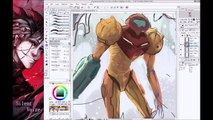 Metroid / Samus Aran Fanart SPEEDPAINTING Clip Studio Paint