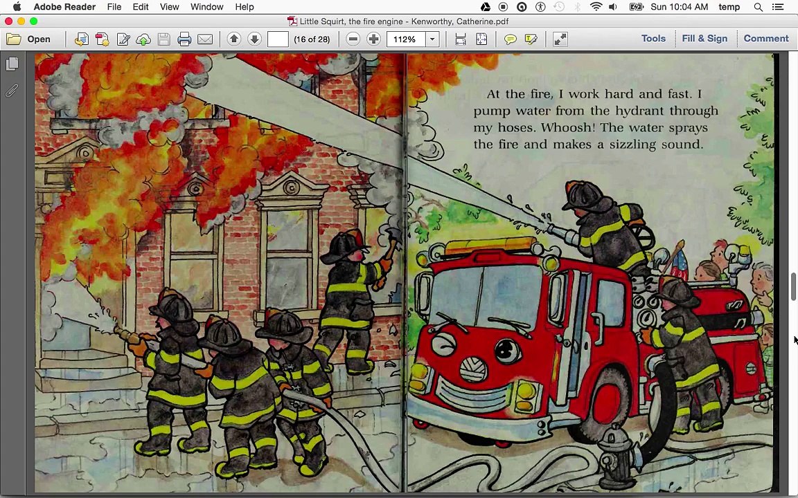 Little Squirt the Fire Engine (read aloud)