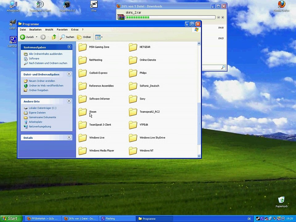 Steam skin/Console öffnet