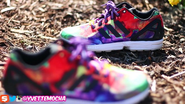 Lace Swap Adidas ZX Flux Watercolor @LaceLab