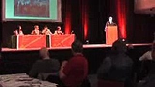 Scottish Socialist Party convenor, Colin Fox at conference