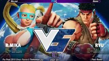 Street fighter 5 R. Mika vs necalli Gameplay