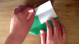 Simple origami parrot/tropical bird