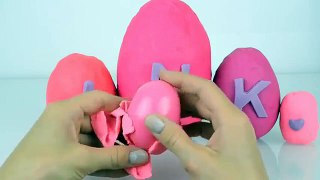 Pink surprise eggs MLP Peppa pig Barbie Kitty Play 1