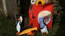 Mac Donald's Happy meal penguins of madagascar toys pinguinos Pingouins Pingwiny toy kids videos