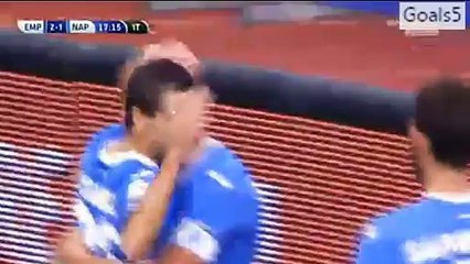 Manuel Pucciarelli Goal Empoli 2 - 1 Napoli Serie A 13-9-2015